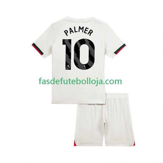 Camisola 2º Equipamento Chelsea Cole Palmer 10 2025-2026 Manga Curta ,Criança