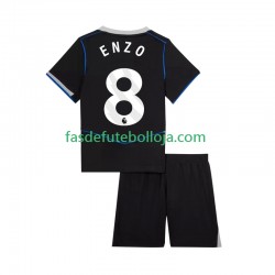 Camisola 3º Equipamento Chelsea Enzo Fernandez 8 2025-2026 Manga Curta ,Criança
