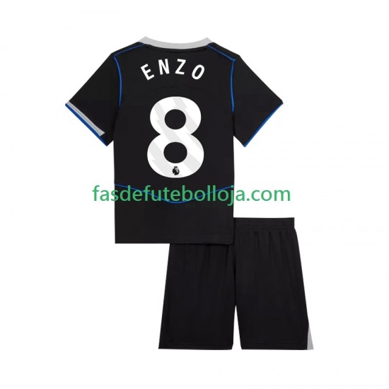 Camisola 3º Equipamento Chelsea Enzo Fernandez 8 2025-2026 Manga Curta ,Criança