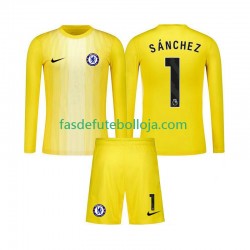 Camisola Guarda-redes 3º Equipamento Chelsea Robert Sanchez 1 2025-2026 Manga Comprida ,Criança