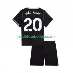 Camisola 3º Equipamento Chelsea Joao Pedro 20 2025-2026 Manga Curta ,Criança