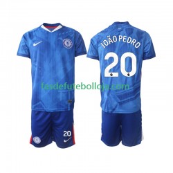 Camisola 1º Equipamento Chelsea joao pedro 20 2025-2026 Manga Curta ,Criança