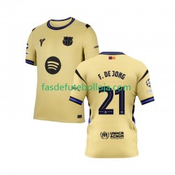 Camisola 2º Equipamento FC Barcelona Frenkie de Jong 21 Champions League 2025-2026 Manga Curta ,Homem