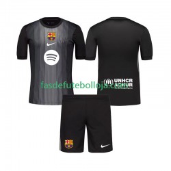 Camisola Guarda-redes 3º Equipamento FC Barcelona 2025-2026 Manga Curta ,Criança