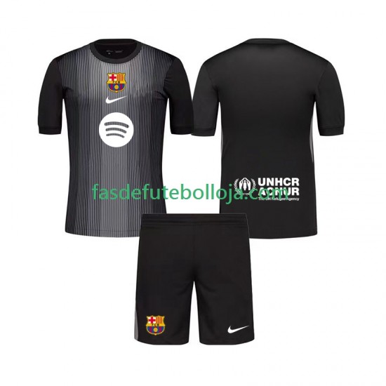 Camisola Guarda-redes 3º Equipamento FC Barcelona 2025-2026 Manga Curta ,Criança