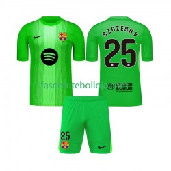 Camisola Guarda-redes 1º Equipamento FC Barcelona Szczesny 25 2025-2026 Manga Curta ,Criança