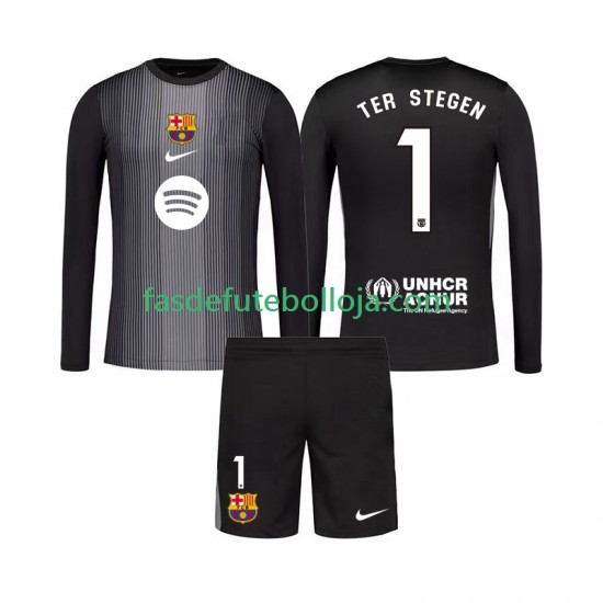 Camisola Guarda-redes 3º Equipamento FC Barcelona Ter Stegen 1 2025-2026 Manga Comprida ,Criança