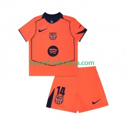Camisola 3º Equipamento FC Barcelona Marcus Rashford 14 UCL 2025-2026 Manga Curta ,Criança