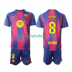 Camisola 1º Equipamento FC Barcelona Pedri 8 2025-2026 Manga Curta ,Criança