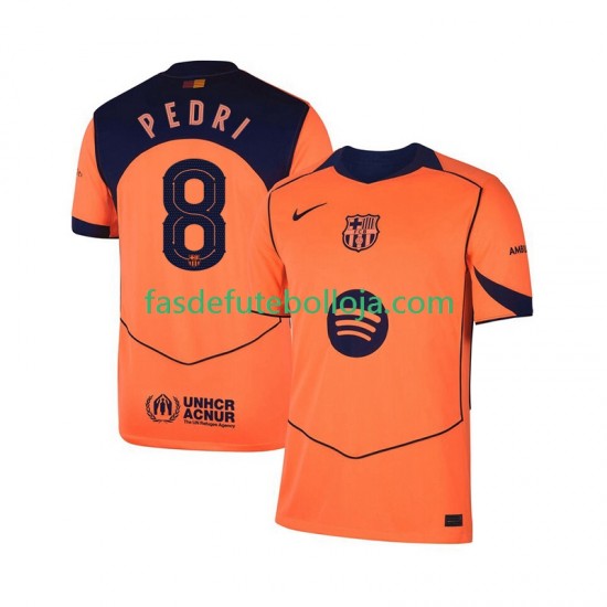 Camisola 3º Equipamento FC Barcelona Pedri 8 UCL 2025-2026 Manga Curta ,Homem