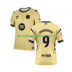 Camisola 2º Equipamento FC Barcelona Robert Lewandowski 9 Champions League 2025-2026 Manga Curta ,Homem