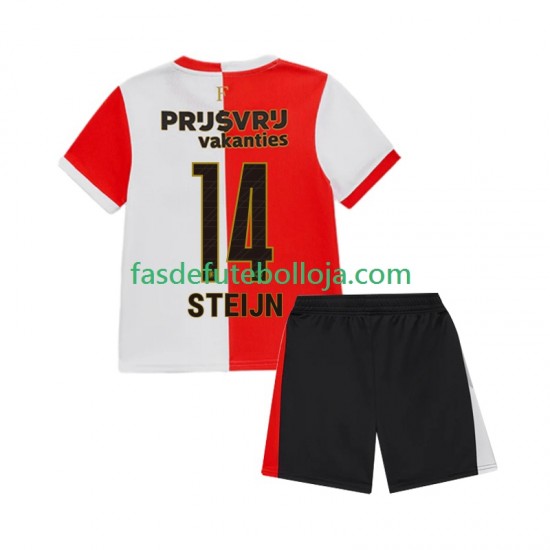 Camisola 1º Equipamento Feyenoord Rotterdam Sem Steijn 14 2025-2026 Manga Curta ,Criança Camisola 1º Equipamento Feyenoord Rotterdam Sem Steijn 14 2025-2026 Manga Curta ,Criança