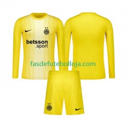 Camisola Guarda-redes 2º Equipamento Inter de Milão 2025-2026 Manga Comprida ,Criança
