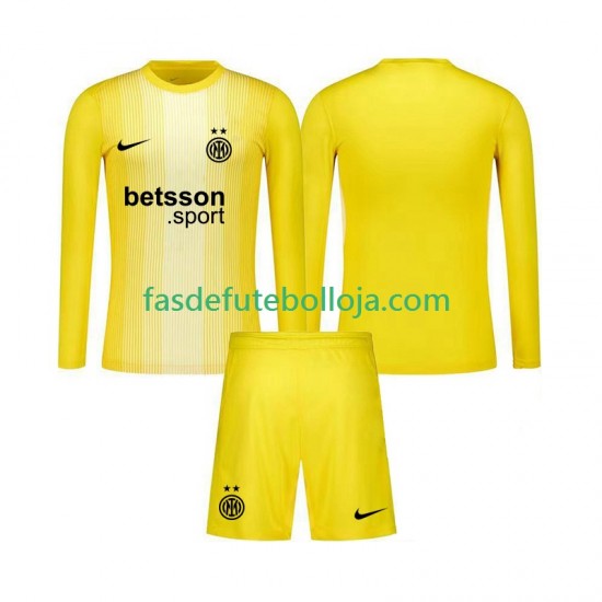 Camisola Guarda-redes 2º Equipamento Inter de Milão 2025-2026 Manga Comprida ,Criança