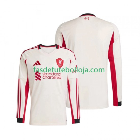 Camisola 2º Equipamento Liverpool 2025-2026 Manga Comprida ,Homem