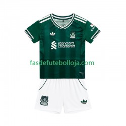Camisola 3º Equipamento Liverpool 2025-2026 Manga Curta ,Criança