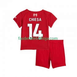 Camisola 1º Equipamento Liverpool Federico Chiesa 14 2025-2026 Manga Curta ,Criança