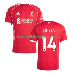 Camisola 1º Equipamento Liverpool Federico Chiesa 14 2025-2026 Manga Curta ,Homem