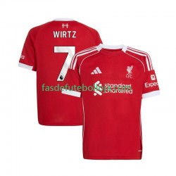 Camisola 1º Equipamento Liverpool Florian Wirtz 7 2025-2026 Manga Curta ,Homem