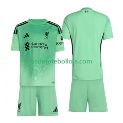 Camisola Guarda-redes 2º Equipamento Liverpool 2025-2026 Manga Curta ,Criança