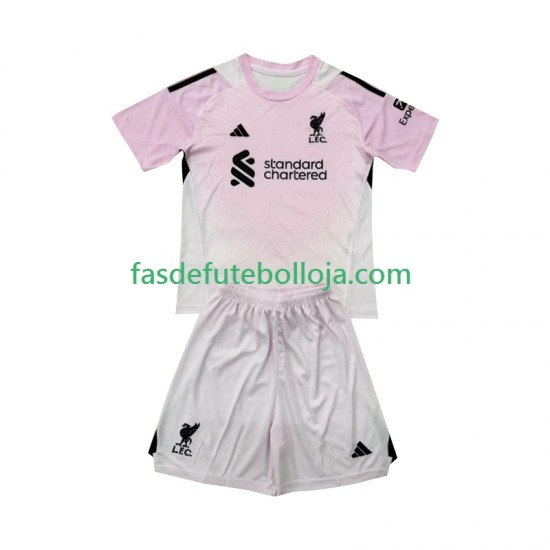 Camisola Guarda-redes 3º Equipamento Liverpool 2025-2026 Manga Curta ,Criança