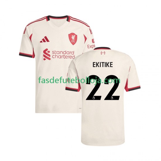 Camisola 2º Equipamento Liverpool Hugo Ekitike 22 2025-2026 Manga Curta ,Homem
