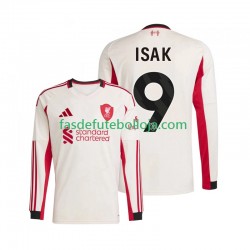Camisola 2º Equipamento Liverpool ISAK 9 2025-2026 Manga Comprida ,Homem