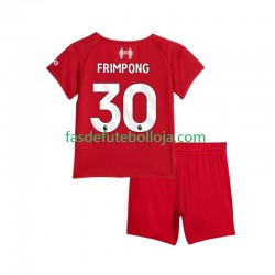 Camisola 1º Equipamento Liverpool Jeremie Frimpong 30 2025-2026 Manga Curta ,Criança