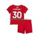 Camisola 1º Equipamento Liverpool Jeremie Frimpong 30 2025-2026 Manga Curta ,Criança