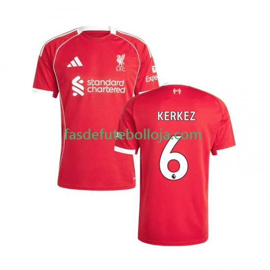 Camisola 1º Equipamento Liverpool Milos Kerkez 6 2025-2026 Manga Curta ,Homem