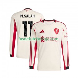 Camisola 2º Equipamento Liverpool Mohamed Salah 11 2025-2026 Manga Comprida ,Homem