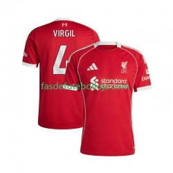 Camisola 1º Equipamento Liverpool Virgil van Dijk 4 2025-2026 Manga Curta ,Homem