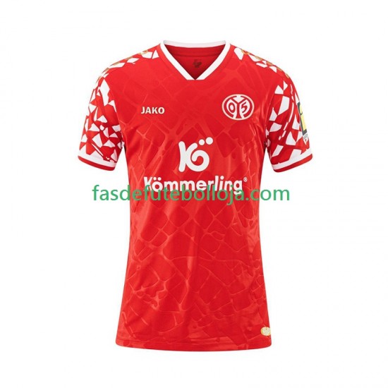 Camisola 1º Equipamento Mainz 05 2025-2026 Manga Curta ,Homem
