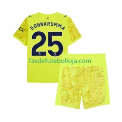 Camisola Guarda-redes 3º Equipamento Manchester City Gianluigi Donnarumma 25 2025-2026 Manga Curta ,Criança