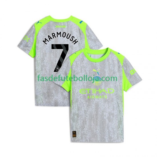 Camisola 3º Equipamento Manchester City Omar Marmoush 7 2025-2026 Manga Curta ,Homem