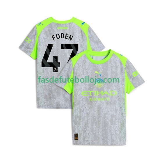 Camisola 3º Equipamento Manchester City Phil Foden 47 2025-2026 Manga Curta ,Homem