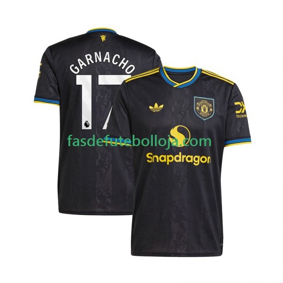 Camisola 3º Equipamento Manchester United Alejandro Garnacho 17 2025-2026 Manga Curta ,Homem