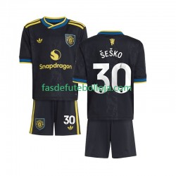 Camisola 3º Equipamento Manchester United Benjamin Sesko 30 2025-2026 Manga Curta ,Criança
