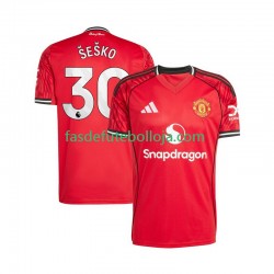 Camisola 1º Equipamento Manchester United Benjamin Sesko 30 2025-2026 Manga Curta ,Homem