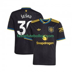 Camisola 3º Equipamento Manchester United Benjamin Sesko 30 2025-2026 Manga Curta ,Homem