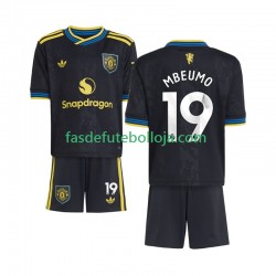 Camisola 3º Equipamento Manchester United Bryan Mbeumo 19 2025-2026 Manga Curta ,Criança