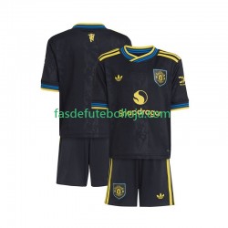 Camisola 3º Equipamento Manchester United 2025-2026 Manga Curta ,Criança