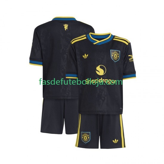 Camisola 3º Equipamento Manchester United 2025-2026 Manga Curta ,Criança