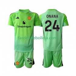 Camisola Guarda-redes 4º Equipamento Manchester United Andre Onana 24 2025-2026 Manga Curta ,Criança