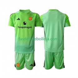 Camisola Guarda-redes 4º Equipamento Manchester United 2025-2026 Manga Curta ,Criança