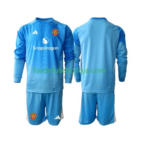 Camisola Guarda-redes 1º Equipamento Manchester United 2025-2026 Manga Comprida ,Criança