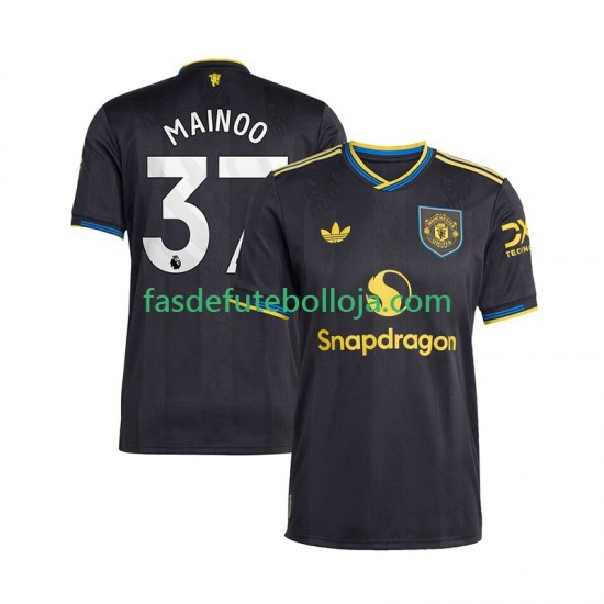 Camisola 3º Equipamento Manchester United Kobbie Mainoo 37 2025-2026 Manga Curta ,Homem