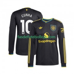 Camisola 3º Equipamento Manchester United Matheus Cunha 10 2025-2026 Manga Comprida ,Homem