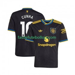 Camisola 3º Equipamento Manchester United Matheus Cunha 10 2025-2026 Manga Curta ,Homem