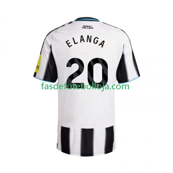 Camisola 1º Equipamento Newcastle United Elanga 20 2025-2026 Manga Curta ,Homem